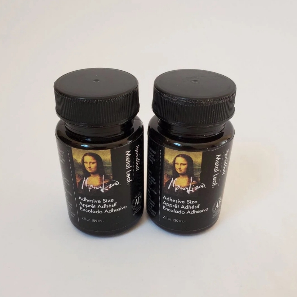 Set of 2 Speedball Metal Leaf Adhesive.